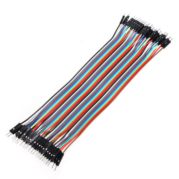 40pcs 30cm Male to Male Color Ribbon Line Cable Jump Wire For Arduino