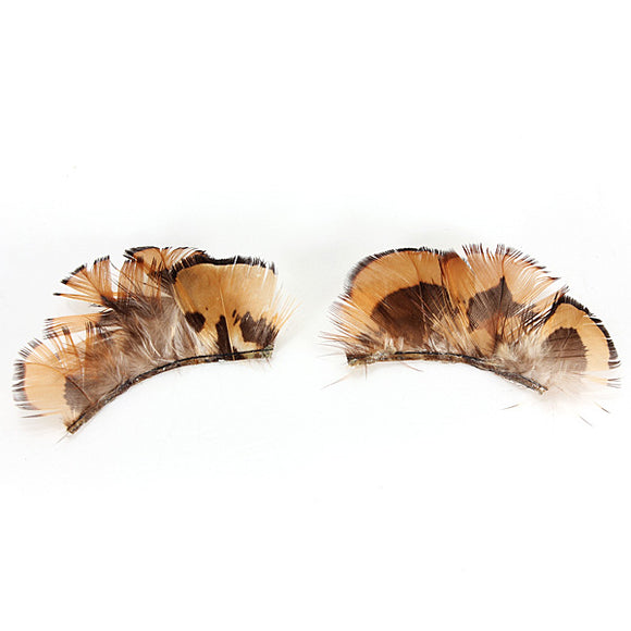 Makeup Feather Exaggerate Masquerade False Eyelashes