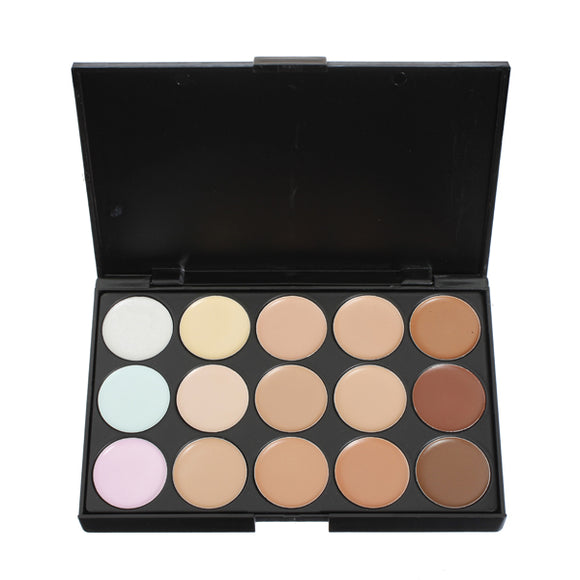 15 Colors Flawless Makeup Concealer Foundation Palette Set