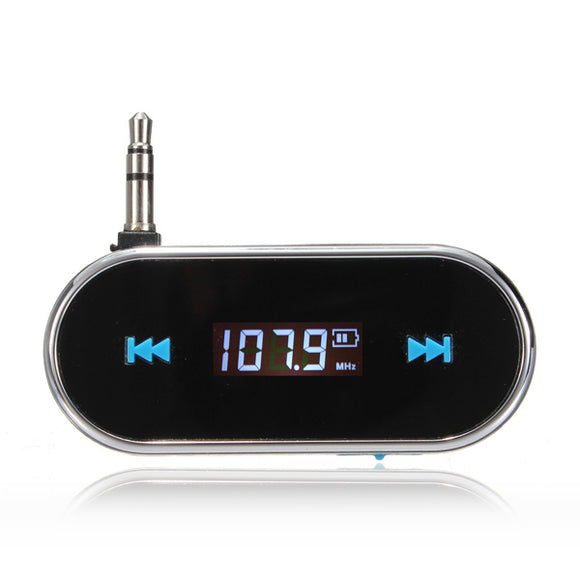 Wireless 3.5mm Hands Free Lcd Display Fm Transimittervs For iPhone iPod