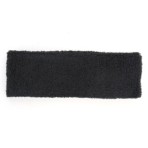 High Quality Sport Cotton Headbrand Sweatband Black