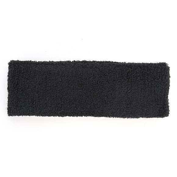 High Quality Sport Cotton Headbrand Sweatband Black