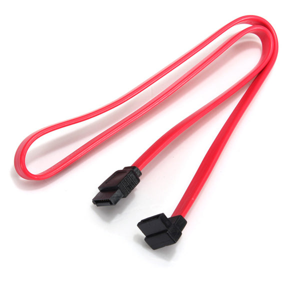 Right Angle To Straight SATA HDD Hard Driver Power Cable Red