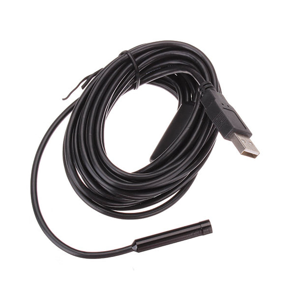 5M 6LED 7mm Digital Waterproof Endoscope Borescope Snake Tube Camera