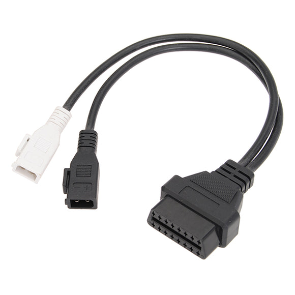 OBDII Socket OBD Connector Diagnostic Cable Adaptor for Audi
