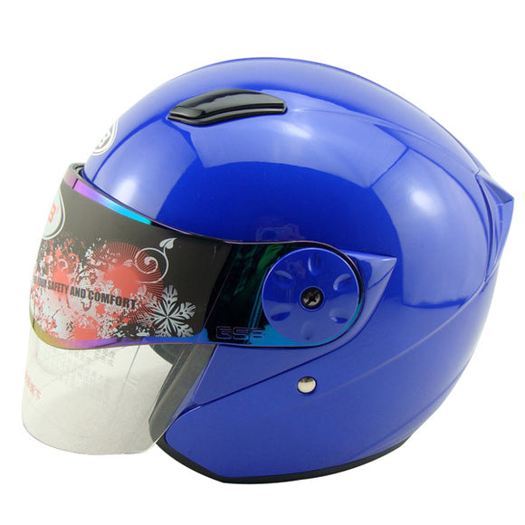 Autumn and Winter Electric Car Motorcycle Helmet Half Helmet Dual Lens