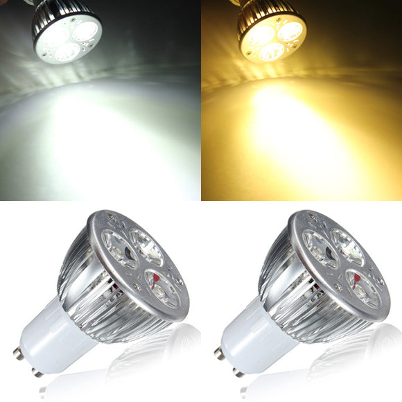 GU10 6W White/Warm White 3LED Spotlightt Bulb LED Lamp Light AC85-265V