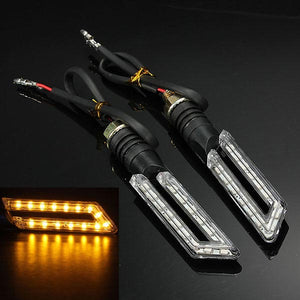 15 SMD Led Motorcycle Hollow Strip Turn Signal Indicators Amber Light