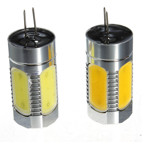 1Pcs G4 7W COB LED Car RV Boat Bulb Lamp Warm/Cool White Light