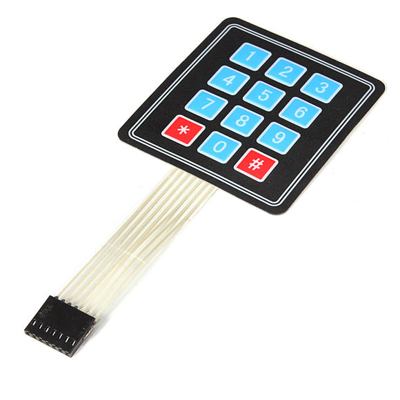 4 x 3 Matrix 12 Key Array Membrane Switch Keypad Keyboard For Arduino