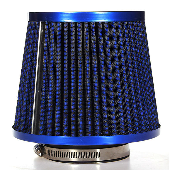 Universal Carbon Finish Car Air Filter Mesh Cone 76mm