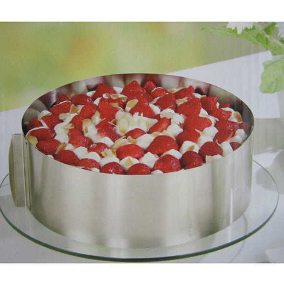 DIY Adjustable Rounded Mousse Ring Retractable Circle Ring Cake Mould