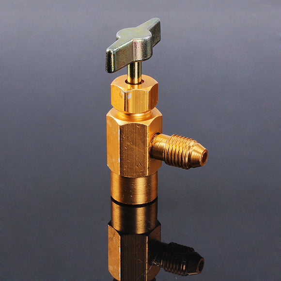 R-134a R-134 AC Refrigerant Brass CAN Tap Dispensing Valve Tool