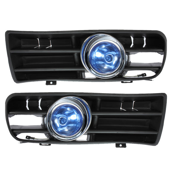 Blue Front Fog LED Light Lamp Lower Grille for 98-04 VW Golf MK4