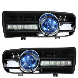 Front Lower Bumper Grille Driving Fog Lamp Set