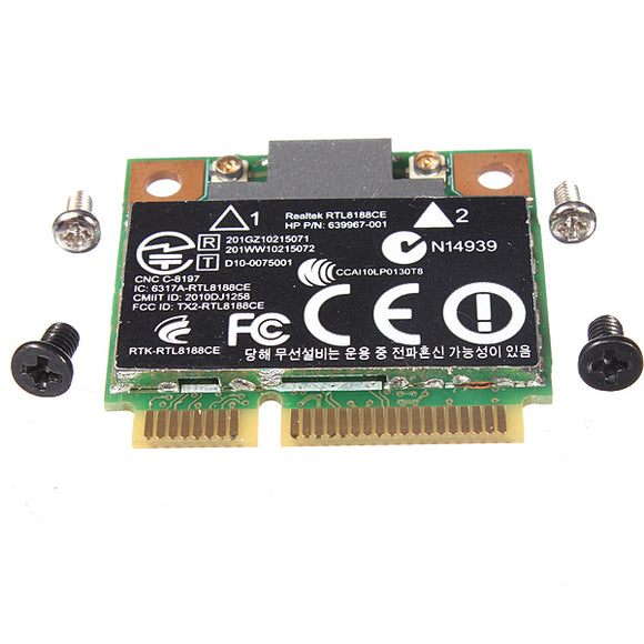 Wireless WiFi Card 640926-001 639967-001 RTL8188CE For HP