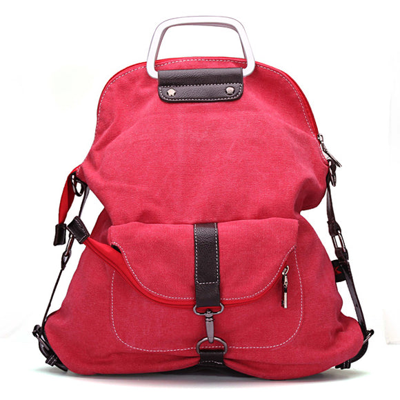 Women Canvas Backpack Casual Handbags Shoulder Bags Travel Rucksack
