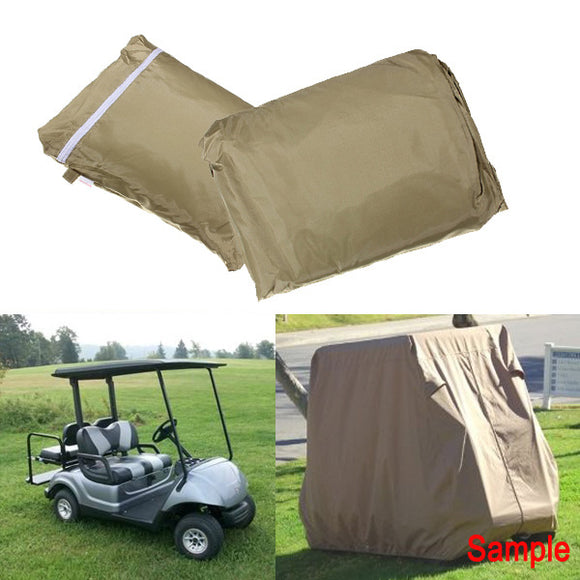 112Inch Golf Cart Cover Taupe Color Protect Against Rain Snow Sun