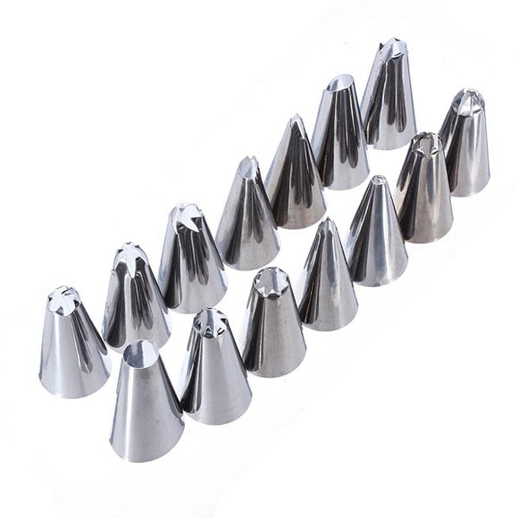 14 Styles Pastry Tube Cookie Cutters Pastry Tips Set Cake Decoration