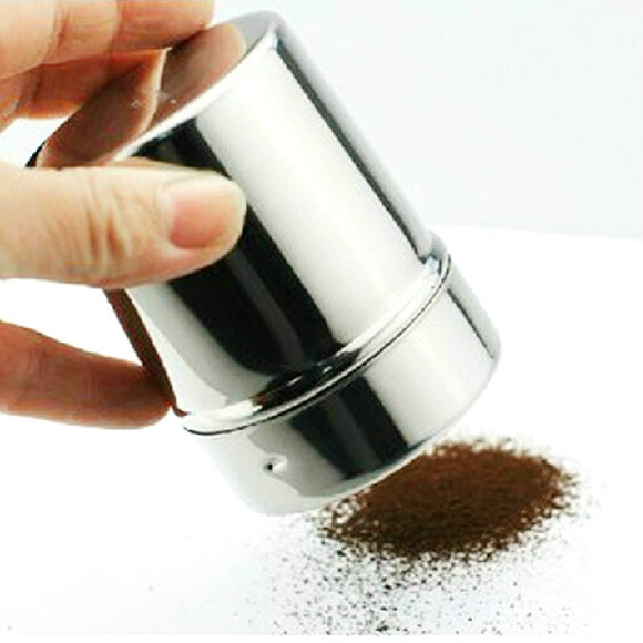 Stainless Steel Power Duster Bottle Cocoa Powder Coffee Seasoning Bottle