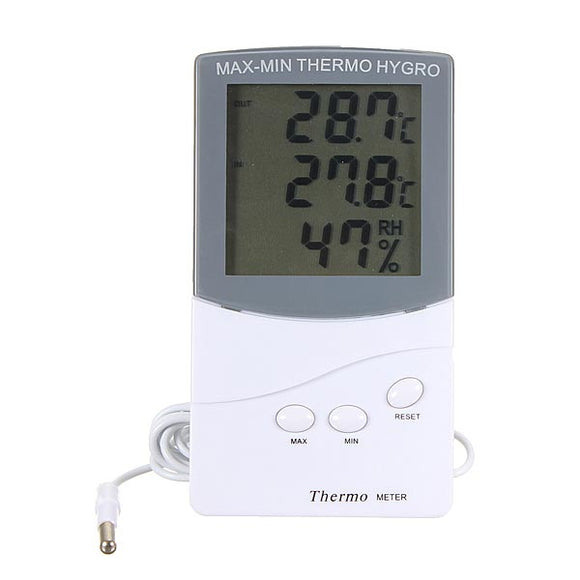 LCD Digital Thermometer Humidity Meter Hygrometer Indoor Outdoor