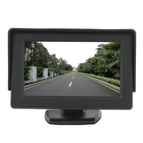 4.3 Inch TFT LCD Color HD Shade Car Rear View Monitor for Camera GPS