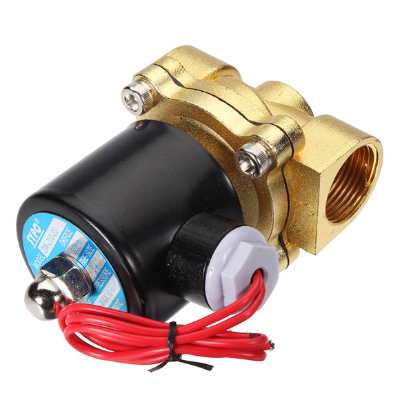 Brass 220V AC 1/2inch Electric Water Air Fuels Gas Solenoid Valve