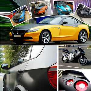 Matte Black Wrap Sheet for Car Van Bike Sticker Bubble 1.5m x 30cm