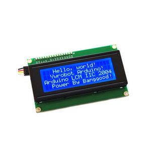 Geekcreit IIC I2C 2004 204 20 x 4 Character LCD Display Module Blue For Arduino