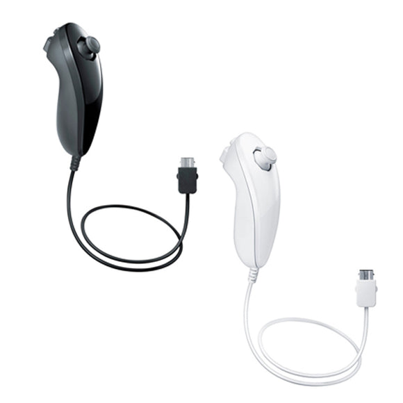 Classic Nunchuck Controller for Wii Wii U Black & White Color