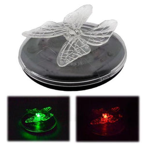 Solar Power LED RGB Color Change Floating Light Butterfly Dragonfly