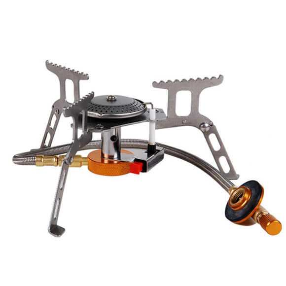 Foldable Outdoor Mini Camping Stainless Steel Gas Cooking Stove