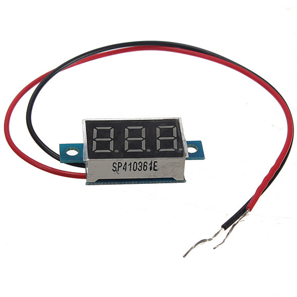 0.36 Inch Digital Voltmeter 3-30V Voltage Gauge LED Panel Meter 2 Wire