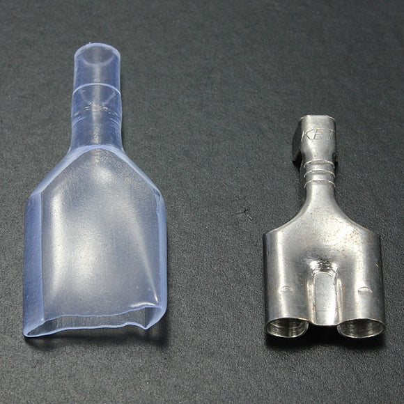 3.9mm Motorcycle Bullet Female Double Socket Connectors With Sleeve