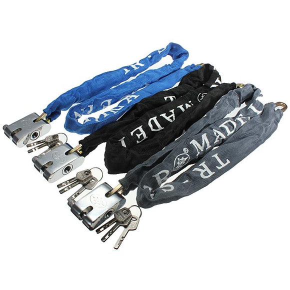 Motorcycle Scooter Chain Padlock Mountain Road Bike Safety