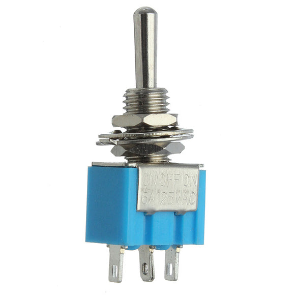 3 Pins SPDT Motors Toggle Switch AC 125V 6A Waterproof Blue