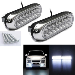 2W Car Daytime Running Fog White 16 LED Light Lamp 12V