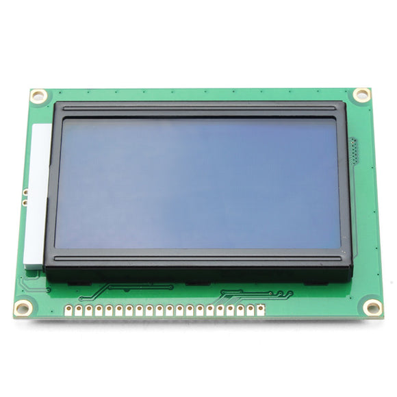 12864 128 x 64 Graphic Symbol Font LCD Display Module Blue Backlight For Arduino