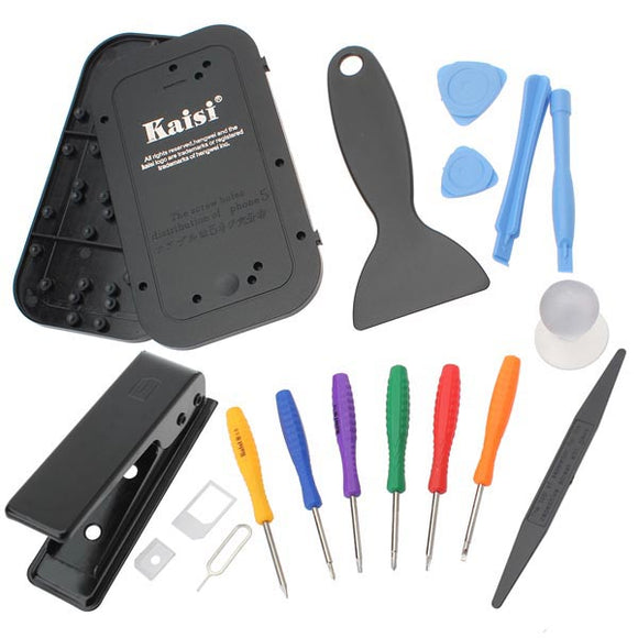 KAISI 15 in 1 Repair Screwdriver Disassembly Tools For Mobilephones