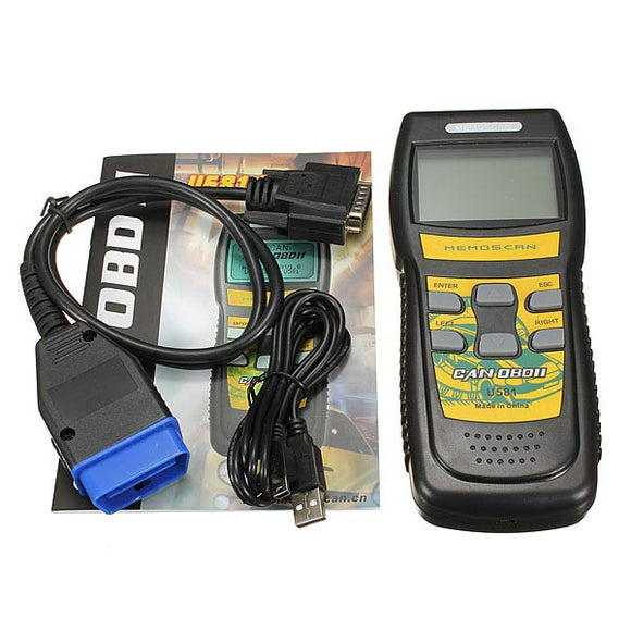 U581 CAN OBDII Auto Diagnostic Tool Scanner Code Reader 15 Pins