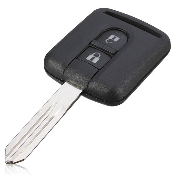 2 Button Remote key Case For Nissan Navara Micra New Uncut Blade