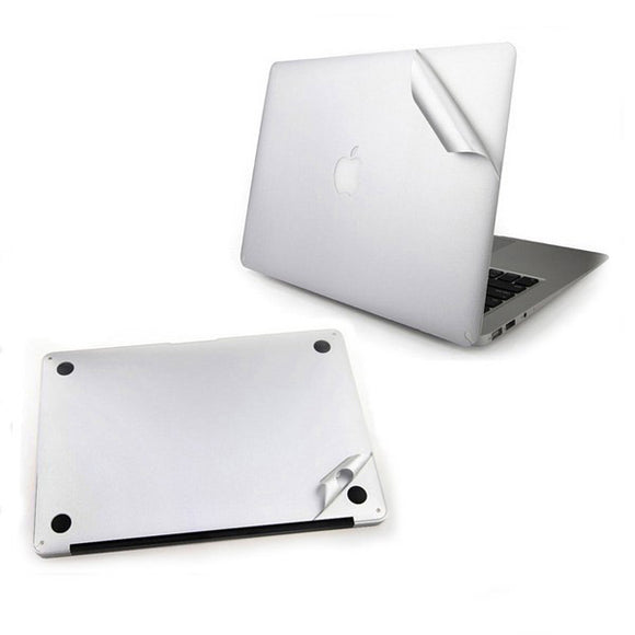 Silver Shell Protective Film For Macbook Air Front And Back