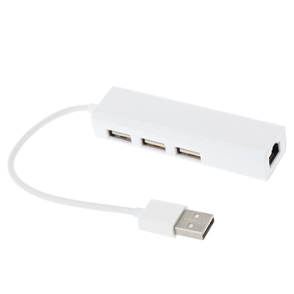 3 Ports USB Network Card Multifunction Adapter For Macbook