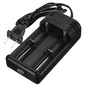 26650 18650 14500 Smart Double Battery Charger +Plug Adapter