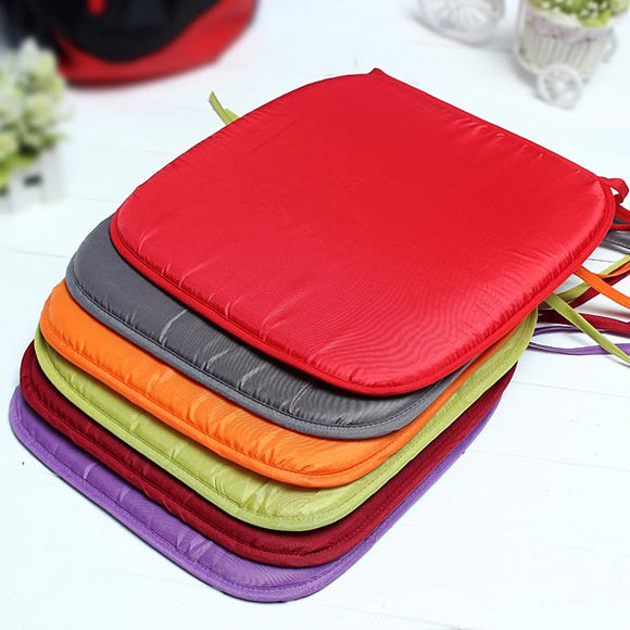 Pongee Colorful Square Cushion Home Car Chair Seat Pad
