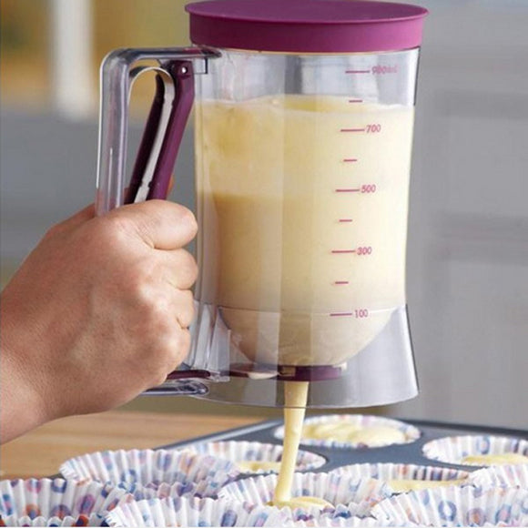 Cup Cake Batter Dispenser Pan Cake Cookie Cake Muffins Batter Dispenser Kitchen Easy Pour