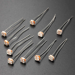 10 PCS 5MM Light Dependent Resistor Photoresistor GL5537 LDR