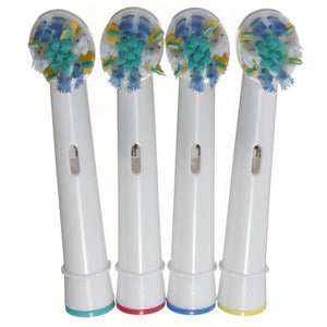 4PCS Vitality Floss Action Universal Replacement Electric Soft Bristle Toothbrush Head For Oral-b