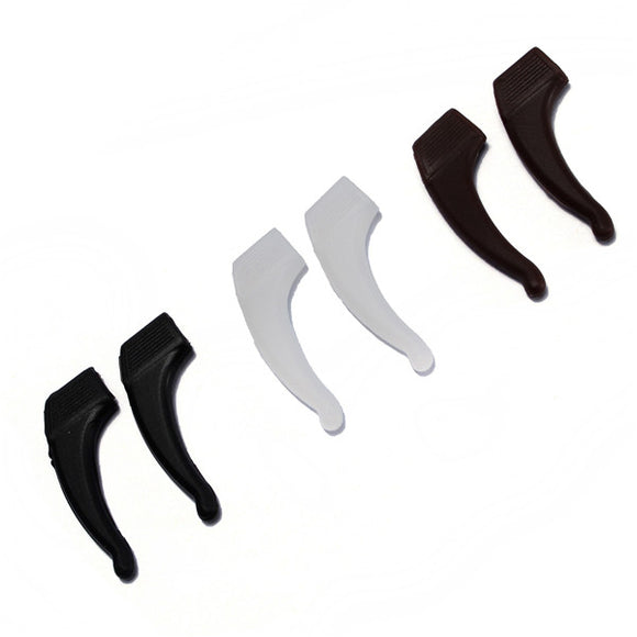 Silicone Anti-Slip Ear Glasses Holder Temple Hooks Grips 3 Colors