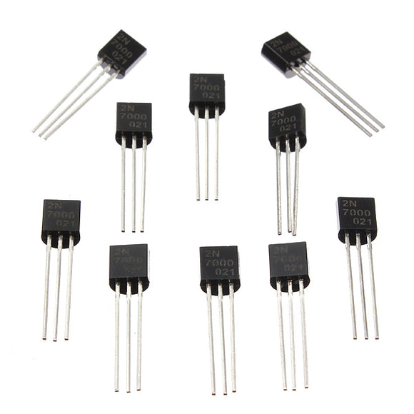 20pcs 2N7000 N-Channel Transistor Fast Switch TO-92 MOSFET